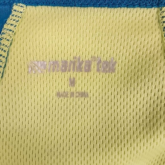 New Marika Tek Long Sleeve Top - Blue & Green - Size Medium - Picture 5 of 8